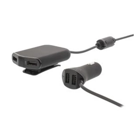 Autós Töltő 4-Kimenet 9.6 A USB Fekete