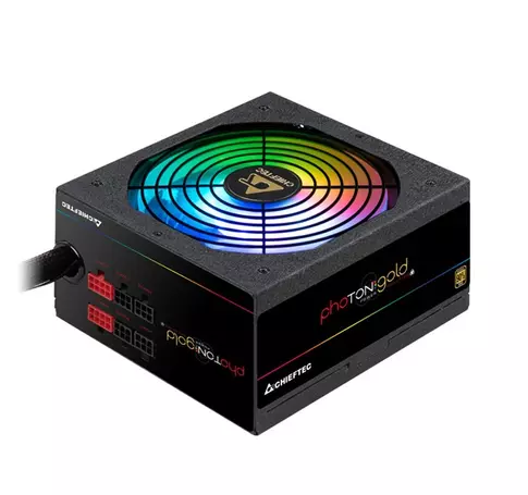 CHIEFTEC Tápegység Moduláris, Photon Gold 650W, 14cm, RGB világítás, ATX BOX