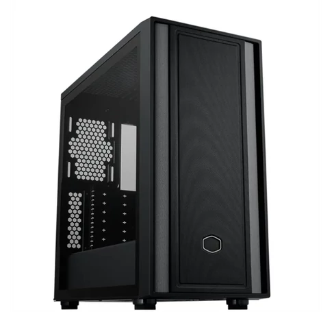COOLER MASTER Ház ATX MasterBox 600 LITE, Tápegység nélkül, Üvegfalú, fekete