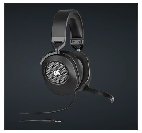 CORSAIR Vezetékes Headset, HS65 SURROUND Gaming, Dolby audio, carbon