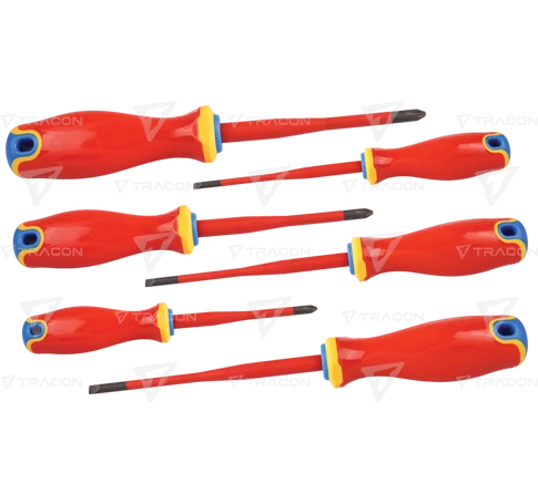 1000 V-ra szigetelt csavarhúzószett  1000 V, 1x5,5x125mm, 0,8x4x100mm, 0,4x2,5x75mm