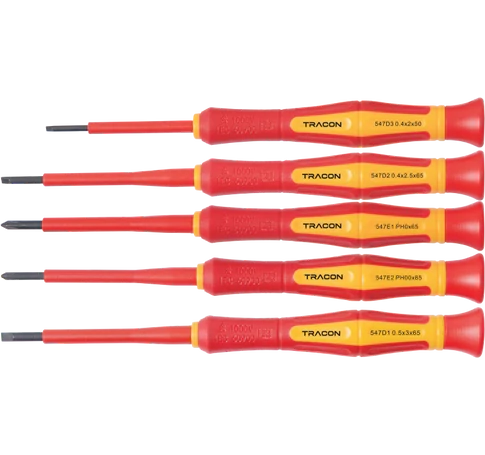 1000 V-ra szigetelt precíziós csavarhúzó szett  AC 1000 V, 5pcs
