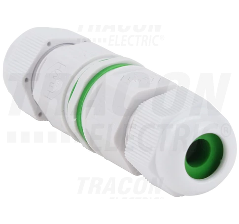 Tömítőszelencés kábeltoldó fehér  0.5-1.5 mm2, IP68, PA6.6, 3P, 450VAC, 16A