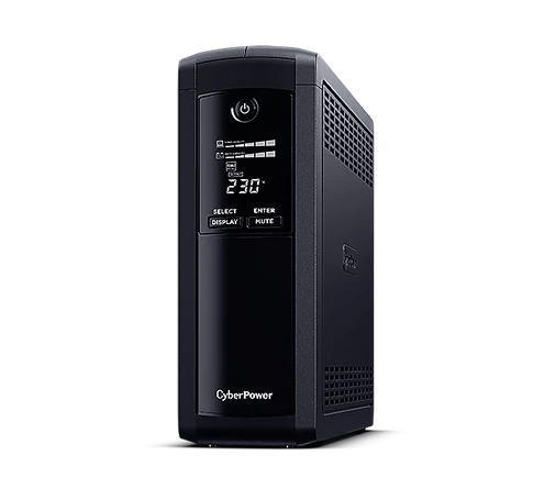 CYBERPOWER UPS VP1200ELCD (4x Schuko) 1200VA 720W 230V szünetmentes tápegység + USB LINE-INTERAKTÍV