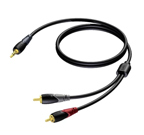 PROCAB CLA711/10 audio cable 10 m 3.5mm 2 x RCA Black, Grey, Red