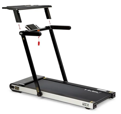 HMS LOOP12 MULTI electric treadmill with desk 1-12 km/h, black
