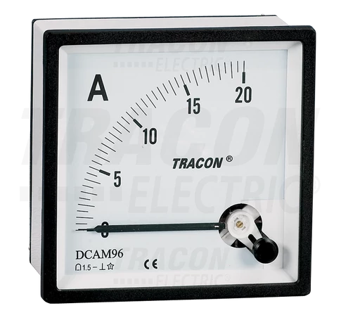 Analóg egyenáramú ampermérő közvetlen méréshez  72×72mm, 5A DC