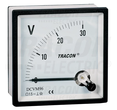Analóg egyenáramú voltmérő  48×48mm, 600V DC
