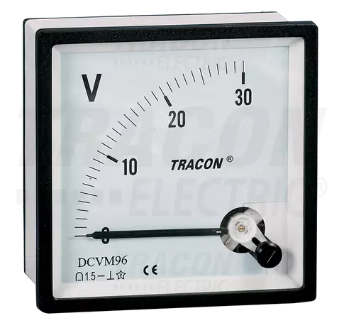 Analóg egyenáramú voltmérő  96×96mm, 450V DC