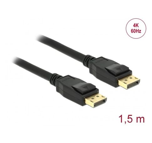 DELOCK kábel DisplayPort 2.0 male / male összekötő 10K 60Hz 54 Gbps 3m