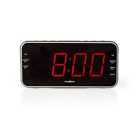 Nedis CLAR004BK DIGITÁLIS RÁDIÓS ÉBRESZTŐÓRA