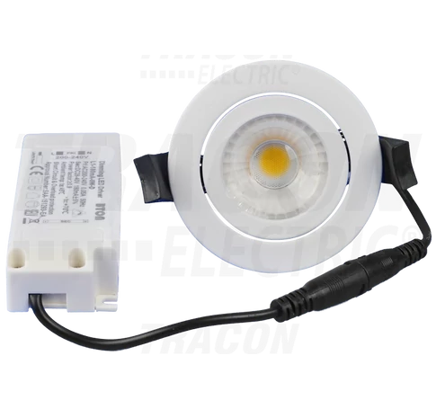 Kör alakú LED mélysugárzó, forgatható  230 V, 50Hz, 13W, 4000K, 1210lm, 60°, IP65, EEI=F