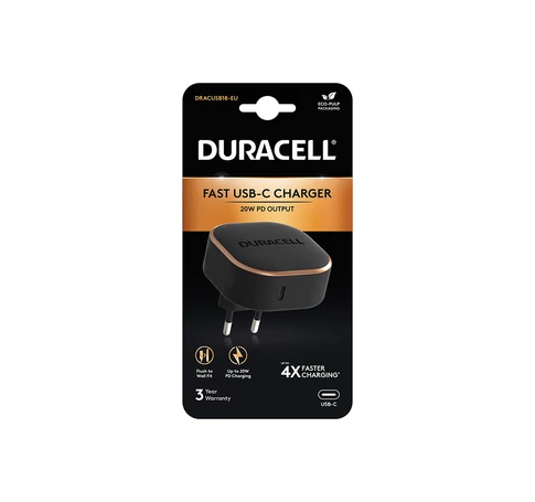 DURACELL USB-C PD 20W, wall charger
