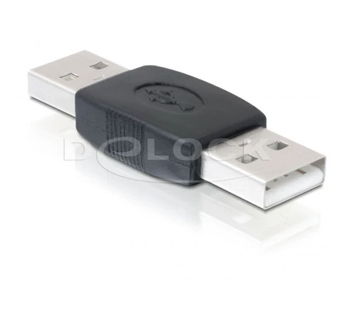 DELOCK Átalakító Gender Changer USB-A male - USB-A male