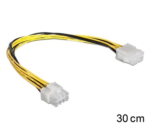 DELOCK Tápkábel Molex 4 pin male > 4x 2 pin ventilátor