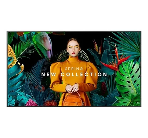 Samsung LH65QMCEBGCXEN tartalomszolgáltató (signage) kijelző Laposképernyős digitális reklámtábla 165,1 cm (65") LCD Wi-Fi 4K Ultra HD Fekete Tizen