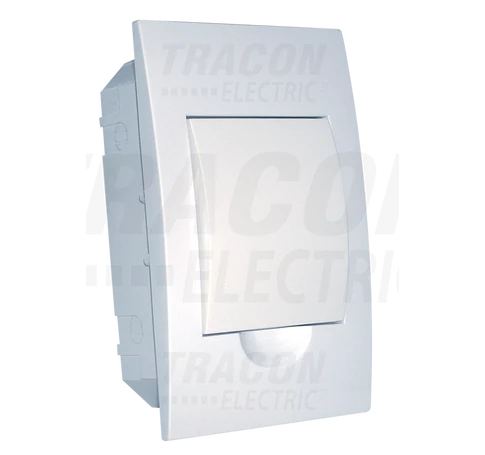 Süllyesztett elosztódoboz, fehér ajtóval, N/PE sínnel  1×4 modul, IP40, (H×W×D=200×112×66mm)