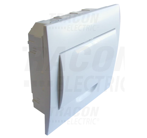 Süllyesztett elosztódoboz, fehér ajtóval, N/PE sínnel  1×8 modul, IP40, (H×W×D=200x186x66 mm)