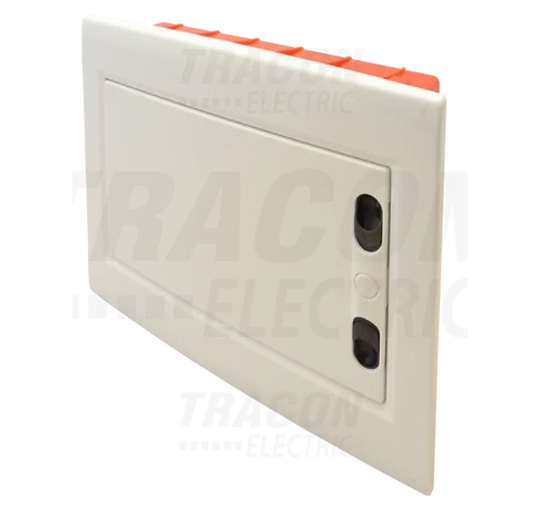 Süllyesztett elosztódoboz, fehér-sík ajtóval, NPE nélkül  1×12 (12) modul, IP40, (H×W×D=240×305×80mm)