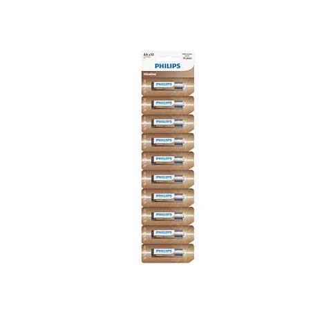 Philips LR6AL10S10 ELEM ALKALI AA 10DB-OS CSOMAGOLÁS