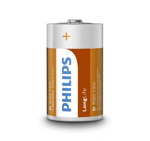 Philips R20L2BDCINKSZÉN ELEM LONGLIFE D 2-BLISZTER