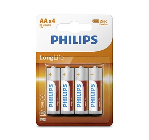 Philips R6L4B10 ELEM LONGLIFE AA 4-BLISZTER