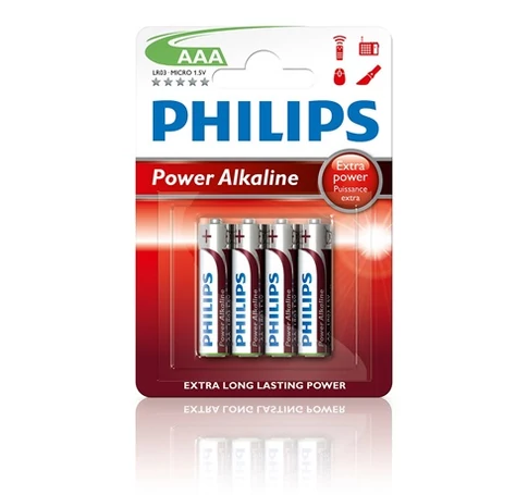 Philips LR03P4B10 ELEM POWER ALKALI AAA 4-BLISZTER