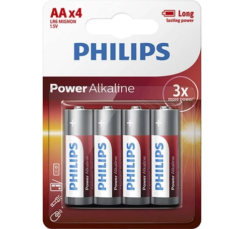 Philips LR6P4B10 ELEM POWER ALKALI AA 4-BLISZTER