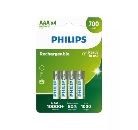 Philips R03B4A70/10 ELEM TÖLTHETŐ AAA 700 mAh 4-BLISZTER