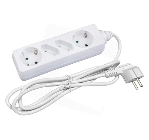 Entac ESE15G2X215 ELOSZTÓ 4 FOGLALAT 2X16A 2X2.5A 1,5M 3G1,5