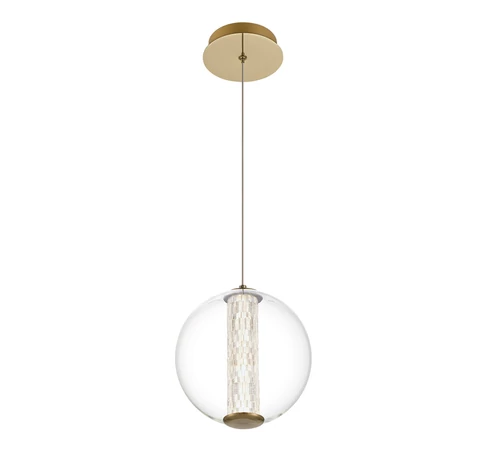 ELSTEAD Eurofase pendant light, diameter 220mm, LED 9W dimmable, 756lm - ELS-QN-ATOMO-1P-BG