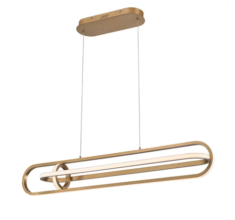 ELSTEAD Eurofase pendant light, width 1071mm, LED 58W dimmable, 2900lm - ELS-QN-DEMARK-LP-BG