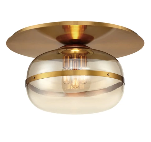 ELSTEAD Eurofase ceiling lamp, diameter 500mm, 3x E27 - ELS-QN-NOTTINGHAM-F-L-AB