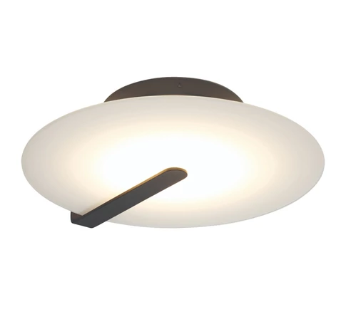 ELSTEAD Eurofase wall/ceiling light, diameter 432mm, LED 18W dimmable, 800lm - ELS-QN-NUVOLA-F-M-BK