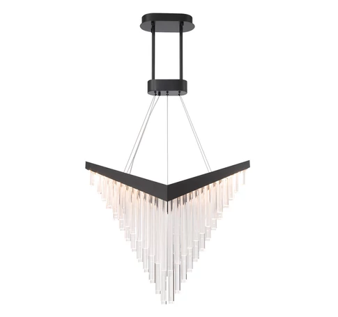 ELSTEAD Eurofase pendant light, width 810mm, LED 40W dimmable, 900lm - ELS-QN-VIVIEN-P-L-BK