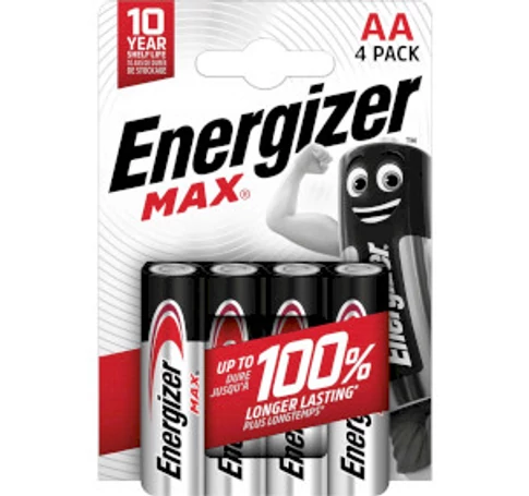 Alkáli elem AA | 1.5 V DC | 4 - Buborékfólia