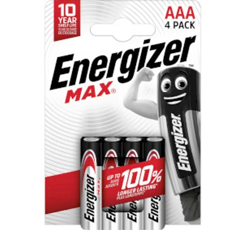 Alkáli elem AAA | 1.5 V DC | 4 - Buborékfólia