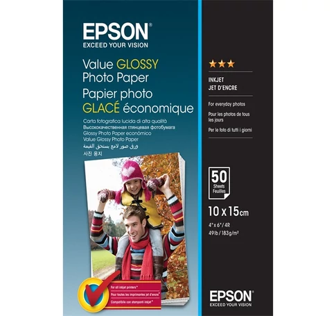 EPSON Fotópapír Value Glossy Photo Paper - 10x15cm - 100 Lap