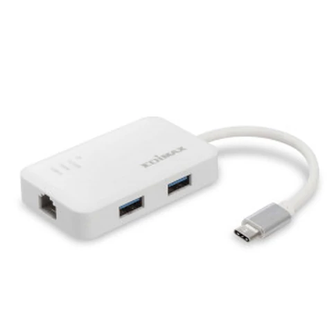 USB-C – 3 portos USB 3.0 Gigabit Ethernet hub