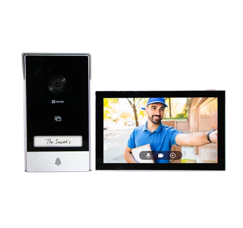EZVIZ HP7 kültéri színes video kaputelefon, távoli ajtónyitás,inteligens mozgásérzékelés, több csengőhang, mikroSD 512GB