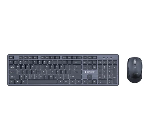 Gembird KBS-WCH-04 Wireless desktop set (keyboard + mouse), black, US-layout