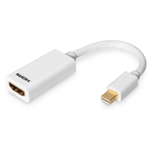 Digitus AK-340411-001-W video átalakító kábel 0,15 M Mini DisplayPort HDMI Fehér