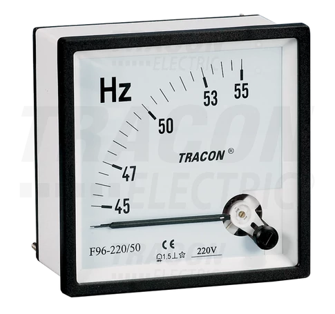 Frekvencia mérő  48×48mm, 230V / 45-65Hz