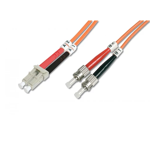 Fiber Optic Multimode Patch Cord, LC / ST