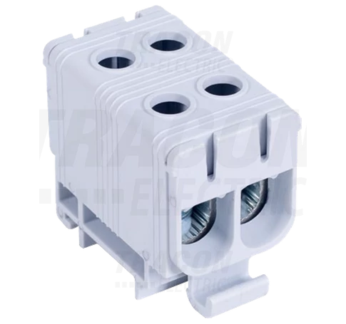 Főáramköri leágazó kapocs, sínre szerelhető, szürke  6-50mm2, max. 1000VAC/1500VDC, max.160A