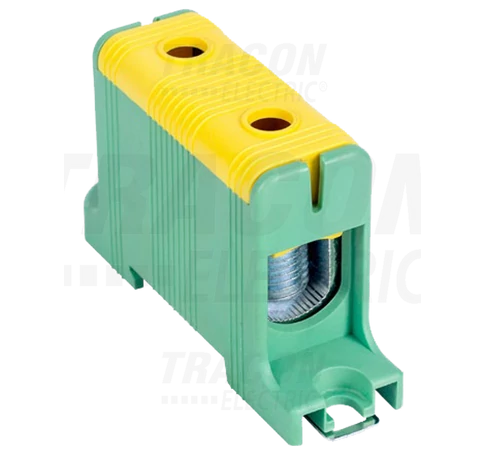 Főáramköri leágazó kapocs, sínre/felületre, zöld/sárga  16-95mm2, max. 1000VAC/1500VDC, max.245A
