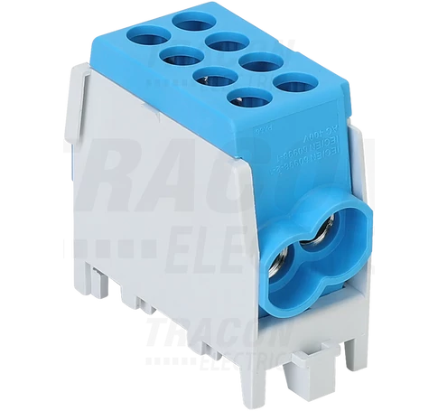 Főáramköri leágazó kapocs, sínre szerelhető, kék  2.5-25mm2, max. 1000VAC/DC, max.101A