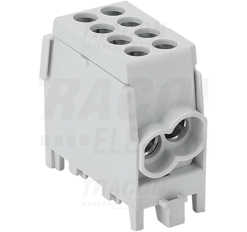 Főáramköri leágazó kapocs, sínre szerelhető, szürke  2.5-25mm2, max. 1000VAC/DC, max.101A