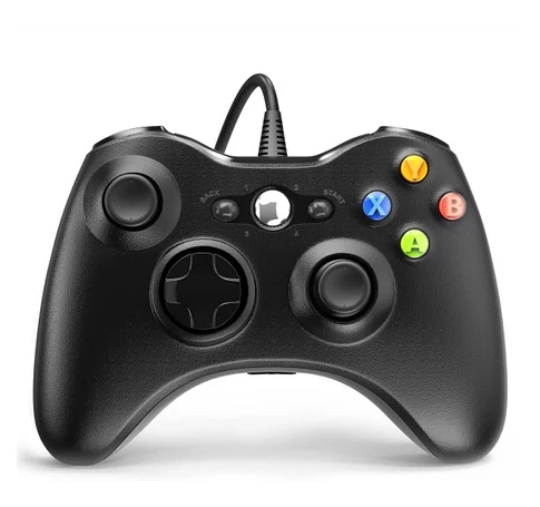 FROGGIEX XBOX 360/PC Kiegészítő Vezetékes kontroller, Fekete