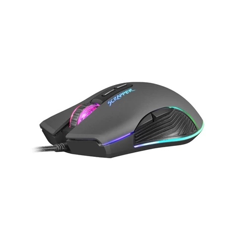 FURY Vezetékes egér SCRAPPER Gaming Optikai, 6400DPI, háttérvilágítás